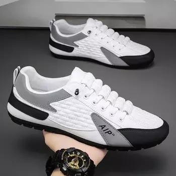 Doudou shoes men s shoes lazy one pedal driving non-slip soft-soled sports and leisure shoes low-top foreign trade fashion 39