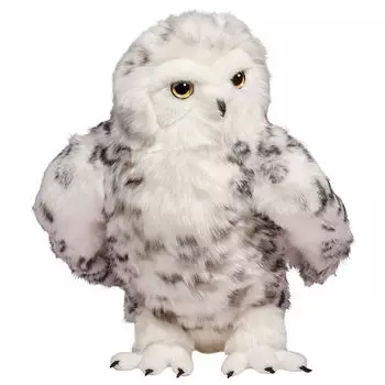Douglas Shimmer Snowy Owl Plush Toy with Articulated Head белый
