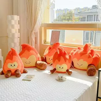 Douyin Милая маленькая плюшевая подушка-кукла Пожарный Подарок Flame Series