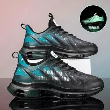 Douyin popular fashion thick-soled heightening men s shoes youth autumn and winter casual sports running shoes Mens shoes 39