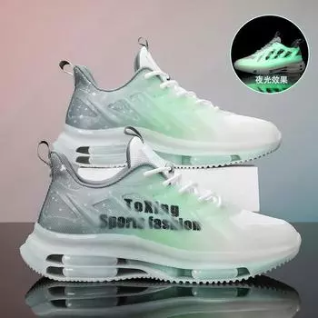 Douyin popular fashion thick-soled heightening men s shoes youth autumn and winter casual sports running shoes Mens shoes 39