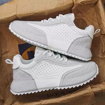 Douyin прямая трансляция четыре сезона высококачественная модная обувь ручной работы супер переходная повседневная модная обувь с низким верхом спортивная обувь для мужчин 39 чёрный