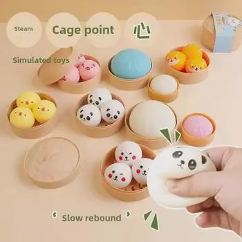 Douyin Трендовая игрушка для снятия стресса в виде жареной свиной булочки