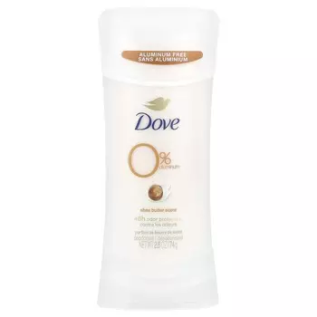 Dove, 0% Aluminum Deodorant, Shea Butter, 2.6 oz (74 g)