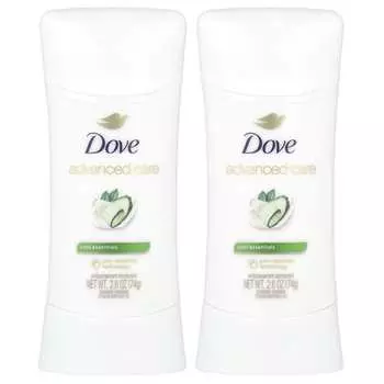 Dove, Advanced Care, дезодорант-антиперспирант, Go Fresh, 2 упаковки, 74 г (2,6 унции) каждый