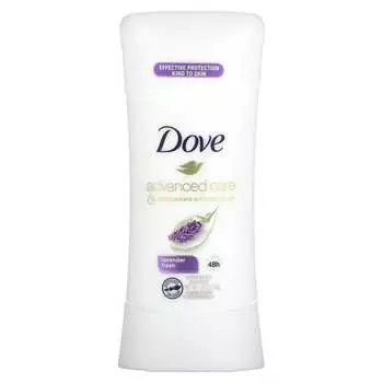 DOVE Advanced Care, Дезодорант-антиперспирант, Лавандовая свежесть, 74 г (2,6 унции)