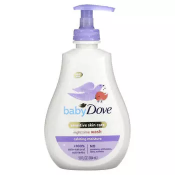 Dove, Baby, ночное время, средство для мытья от кончиков пальцев до пят, успокаивающие ночи, 13 жидких унций (384 мл)