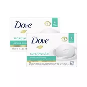 Dove Beauty Bar Sensitive Made in USA 106g x 2