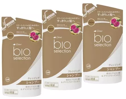 Dove Bioselection Очищающий шампунь Сменный набор из 3 шт. 340 г (x 3)