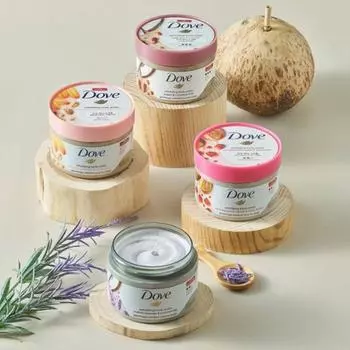 Dove Body Scrub 4 Choice 1 Pomegranate Shea Butter