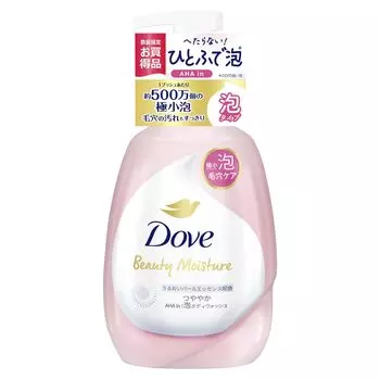 Dove Body Soap Beauty Moisture Glossy Foam Body Wash с ароматом свежего яблока 540 г розовый