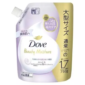 Dove Body Soap Beauty Moisture Plump Foam Body Wash Аромат Rose Bouquet Сменный блок Большая емкость 750 г