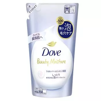 Dove Body Soap Beauty Moisture Увлажняющая пена для мытья тела с цветочным ароматом, сменный блок 430 г