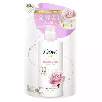 Dove Body Soap Fermentation & Beauty Series Shiny & Transparent (Body Wash) Refill 340g