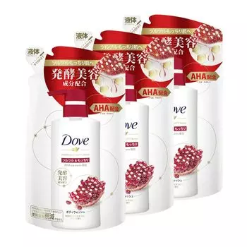 Dove Body Wash Fermented Beauty Series Smooth Fluffy Сменный блок 340 г x 3 [Оптовая закупка] & & (Гель для тела) Fragrance