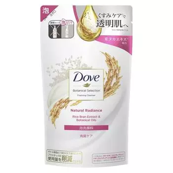 Dove Botanical Selection Natural Radiance Пенящееся очищающее средство для лица Сменный блок 135 мл