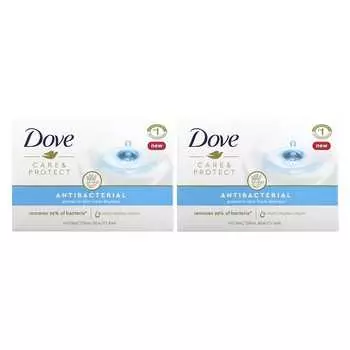 Dove, Care & Protect, антибактериальное мыло красоты, 2 шт. в упаковке, 106 г (3,75 унции) каждый