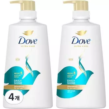 Dove Daily Shine Shampoo, 680ml, 4 pcs.