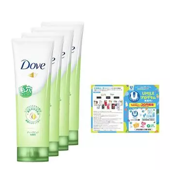Dove Deep Pure Очищающее средство для лица 130 г x 4 с бесплатным подарком