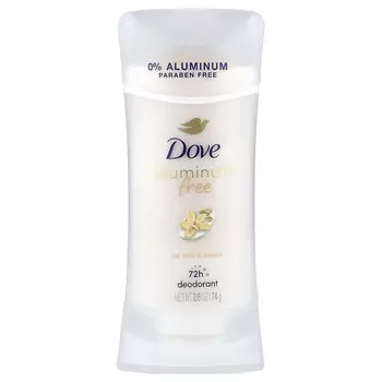 DOVE Дезодорант без алюминия, Овсяное молоко и ваниль, 2,6 унции (74 г)
