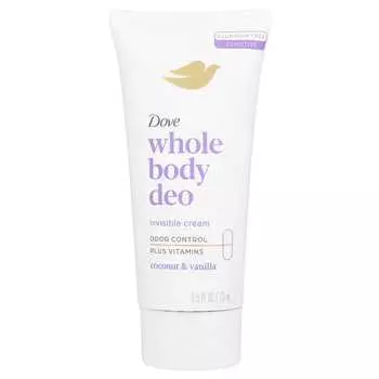 Dove, дезодорант для всего тела, кокос и ваниль, 2,5 жидких унции (73 мл)