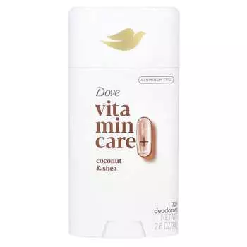 Dove, Дезодорант Vitamin Care+, кокос и масло ши, 2,6 унции (74 г)