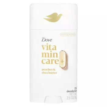 Dove, Дезодорант Vitamin Care+, персик и масло ши, 74 г (2,6 унции)