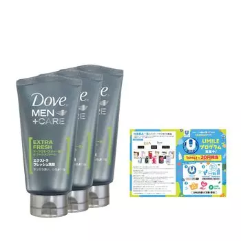 Dove Extra Fresh Sebum Sticky Очищающее средство для жирной кожи лица 120 г x 3 листовки в комплекте