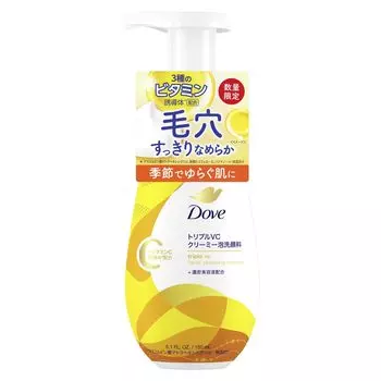 Dove Face Care Пенка для умывания лица Кремовая пенка для умывания лица Triple VC Основное средство 150 мл Витаминная грязь для пор