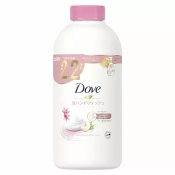 Dove Foam Hand Foam Peach 430ml Wash, Type, & Lily, Refill, белый
