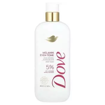Dove, гель для душа, меланин, улучшение тона кожи, 547 мл (18,5 жидких унций)