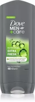 DOVE Гель для душа Men+Care Extra Fresh для тела и лица TU прозрачный