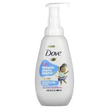 DOVE Kids Care, Пенящийся гель для душа, сладкая вата, 13,5 жидких унций (400 мл)