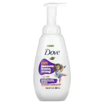 Dove, Kids Care, пенящийся гель для душа, ягодный смузи, 13,5 жидких унций (400 мл)