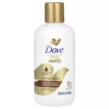 Dove, Love The Bold Curls, увлажняющий несмываемый крем, 7,5 жидких унций (222 мл)