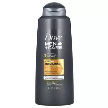 Dove, Men+Care, 3 в 1 шампунь + кондиционер + гель для душа, SportCare, повышение выносливости, с экстрактом апельсиновой цедры, 20,4 жидких унций (603 мл)