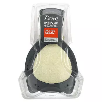Dove, Men + Care, Active Clean, двухсторонняя насадка для душа, 1 губка