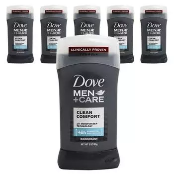 Dove Men +Care Deodorant Clean Comfort, 85g, 6 pieces