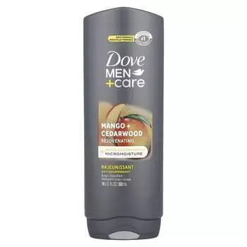 Dove, Men + Care, гель для душа и лица, манго + кедр, 18 жидких унций (532 мл)