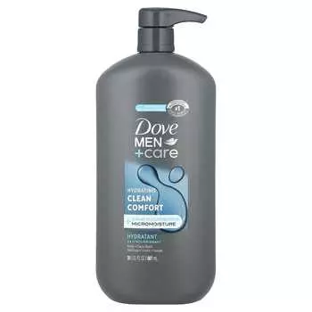 Dove, Men + Care, гель для душа и лица, чистый комфорт, 30 жидких унций (887 мл)