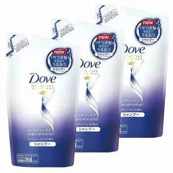 Dove Moisture Care Шампунь-рефил 350 г x 3 шт.