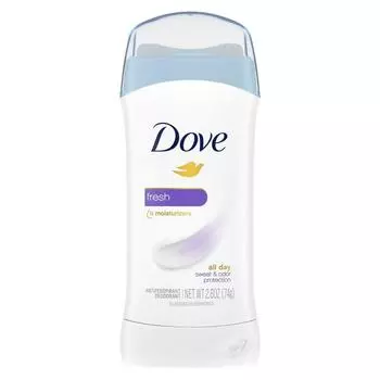 Dove Невидимый твердый дезодорант-антиперспирант Свежесть, 74 г, 1 шт.