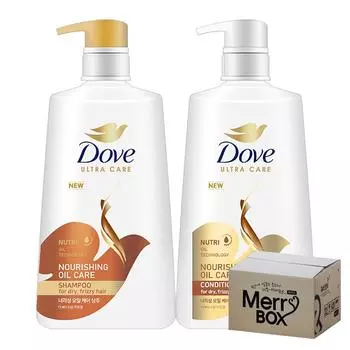 Dove Питательный шампунь + кондиционер для волос с маслом, 1 набор