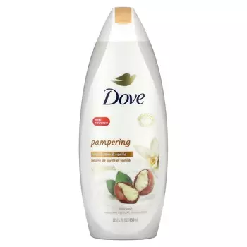 Dove, Purely Pampering, гель для душа, масло ши с теплой ванилью, 22 жидких унции (650 мл)