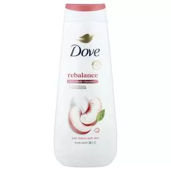 Dove, Rebalance Body Wash, White Peach + Rice Milk, 20 fl oz