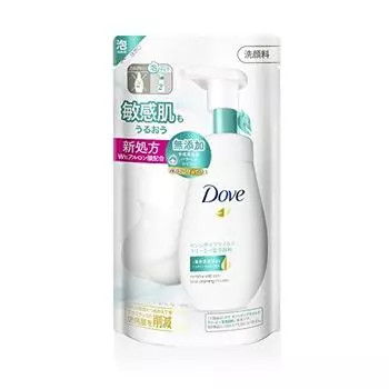 Dove Sensitive Mild Creamy Foaming Facial Cleanser Refill for Sensitive Skin 140mL
