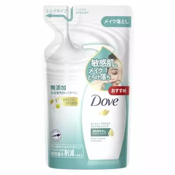 Dove Sensitive Mild Мягкое очищающее молочко для чувствительной кожи, сменный блок, 180 мл