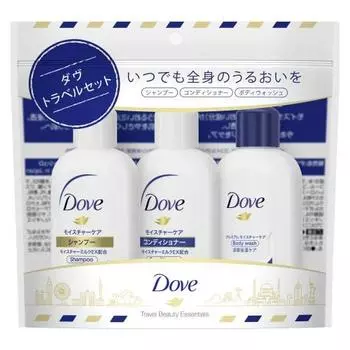 Dove Shampoo/Conditioner/Body Wash Travel Set Mini Size 45g+45g+45g