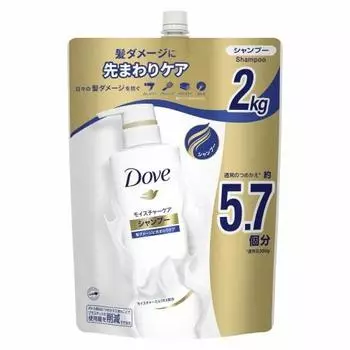 Dove Shampoo Large Capacity Refill 2kg Moisture Care [.co.jp Limited]