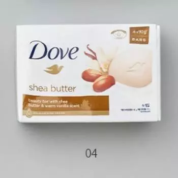 Dove Shea Butter Beauty Bar 90 г Упаковка из 4 шт.